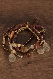 Set Of 4 Charm Bracelets--ADO-ACC-9024