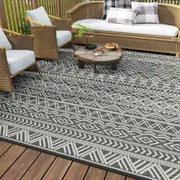 Geometric Striped Pattern Rug Indoor Outdoor Modern Rug