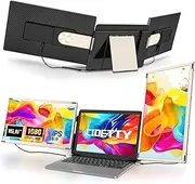 Laptop Screen Extender Portable, Detachable 15.6" FHD 1080P Portable Monitor for Laptop, Triple Laptop Monitor Extender compatiable with Windows, Mac, Android, Chrome, Switch & PS