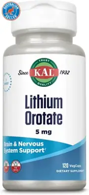 Lithium Orotate 5 Milligrams | Low Serving of Chelated Lithium Orotate for Bioav