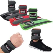 Fitness Wrist & Ankle Weights (Pair) - Adjustable Strap 1 to 5kg - Morgan Sports