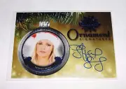 2015 Benchwarmer TIFFANY SELBY Holiday #104 Blue ORNAMENT Autograph/5 PLAYBOY