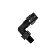 Flo Supply 1/2" NPT To 10AN Cutter Forged 90 Degree Swivel Forged Hose End