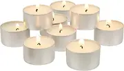 Stonebriar 100 Pack Unscented Tea Light Candles with 6-7 Hour Extended Burn Time