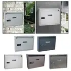 Locking Wall Mount Mailbox, Mail Boxes Outdoor with Combination Lock,