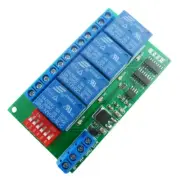CE040 DC 12V 4 Channel RS485 Relay Module Modbus RTU & AT Command Remote Control
