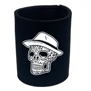 Fedora Candy Skull - Funny Novelty Stubby Holder