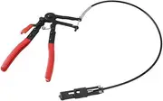 Anneome Durable Bundle Clamp Pliers for Automotive Hose Repair Flexible Swivel Flat Band Tool with Grip Handles for Easy Removal and Installation of Radiator Hose Clips