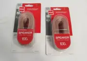 RCA 24-Gauge Speaker Wire - 2 Pack RCA AH100R 200 Feet Total