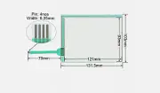 Original TP3502S1 TP3502S1FO Touch Panel Glass for DMC TP-3502S1 TP-3502S1F0 QQA