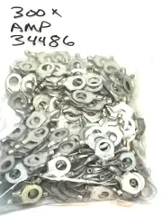 Lot of 300x TE / AMP 34486 Closed Ring Tongue Terminal, 14 – 12 AWG, 3/8 Stud