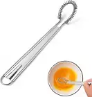 1Pcs Stainless Steel Mini Egg Whisk,Mini Whisk,Milk Frother Whisk,Whizzy Whisk,B