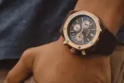 Koosh Brand Timepiece Collection's Iberian Chocolate Matte Chrono w/Gold Bezel