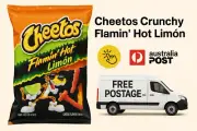 CHEETOS FLAMIN' HOT LIMON CRUNCHY CHEESE USA FLAVORED CHIPS 226.8G