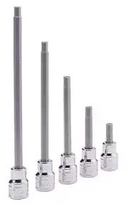 Genius Tools 1/2" Dr. 9/16" Hex Bit Socket, 150mmL - 418+3636