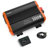[EU Direct] FCHAO DC 12V/24V/48V To AC 230V Pure Sine Wave Inverter 3000W(Peak Power 6000 Watt) Solar Power Inverter Car