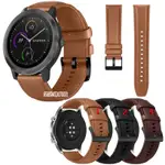 佳明GARMIN VIVOACTIVE 3 MUSIC音樂版手錶真皮錶帶頭層牛皮腕帶