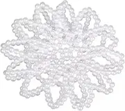 [Oxtxuzdm] Pearls Elastic Hair Net Crochet Handmade Hair Snood Stylish Ballet Dancing Snood for Dancers Nurses and Flight Attendant