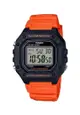 Casio Men's Digital Watch W-218H-4B2V Orange Resin Band Men Sport Watch