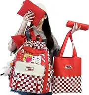 School Bookbag Set - College Laptop Backpack,High School Middle Bookbag, Secondary School Bag, Set, Travel Casual Daypack, Aesthetic Backpack for Travel and College Helves