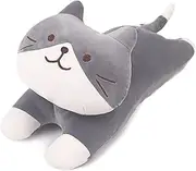 ARELUX 22in Soft Cat Big Sleeping Hugging Pillows,British Short Hair Cat Plush,Kitten Stuffed Animal Throw Pillows for Kids Birthday, Valentine, Christmas