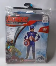 Amscan Marvel Avengers Captain America Muscle Halloween Costume Child Size Large