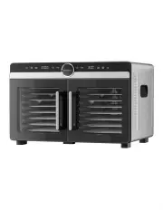 [Devanti] Dual-Zone Stainless Steel Food Dehydrator 16 Trays in