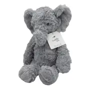 Cuddle Me Luxury Collection Floppy Elephant Grey 16" Soft Crushed Plush Material
