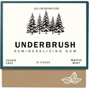 Underbrush Remineralizing Chewing Gum, New Organic Natural Mastic Mint Gum Sugar Free Freshen Breath,for Whiten Teeth Health,1pc,Mint-New