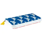 Wonder Woman Movie Red and Blue logo Pattern Clutch Wallet NEW