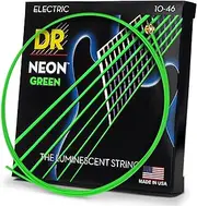 DR HI-DEF NEON - GREEN Colored Electric Guitar Strings: Medium 10-46