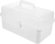 SOESFOUFU Box Box Medicine Storage Case Multi Purpose Organizer for Home Travel Capacity Desktop Container for Crafts Essentials Storage