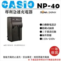 在飛比找樂天市場購物網優惠-【199超取免運】攝彩@樂華 casio NP-40 專利快