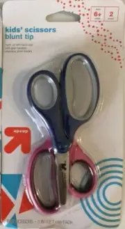 2 Pack of Up & Up New Kids Scissors 5” Blunt Tip.