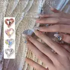 20pcs Nail Art Decorations Sparkling Diy 3d Love Heart Nail Decors Phone Case