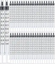 1ML Syringe for Liquid, 30Pack Measuring Small Plastic Syringes with caps, Reusable Liquid Measuring Syringe Tools with Measurement for Scientific Labs, Feeding Pets, Refilling Cosmetics