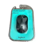 New Logitech M240 Silent Touch Bluetooth Mouse Black