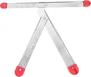 [SHINEOFI] 2Pcs Heavy Duty Folding Ladder Hinge Kit Durable Metal Hinge for Attic Stairs Easy to Install Replacement Parts for Step Ladders for Home Photography Use