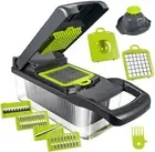 Vegetable Chopper,15 in 1 Vegetable Slicer Cutter with 8 Blade Onion Chopper Veg