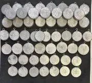 Bulk Flat Round Coin River Sinkers, Assorted, 55 PCS, See Description