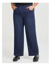 [Taking Shape] Organic Cotton Wide Leg Jeans in Indigo