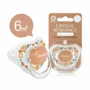 Simba Crystal Romance Pacifier / Dummy / Soother Sunny Brown 6ms+ BPA Free