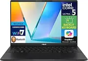 ASUS Vivobook S 14 AI Powered Laptop 14.0" AMOLED WUXGA Display (Intel Ultra 5-226v, 16GB LPDDR5X, 512GB SSD, Intel Arc, Backlit KB, 2 Thunderbolt 4, WiFi 7, Webcam, Bluetooth 5.4, Win 11 Home)