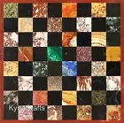 Coffee Table Top Inlaid with Multicolor Gemstone Black Marble Living Room Table