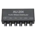 Stereo Sound Signal Mixer 2 In 4 Out 3.5Mm Interface Stereo Headphone Amplif PLM