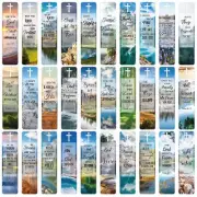 120Pcs Christian Bookmarks with Scripture Religious Gifts Supplies for Men Women