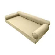 |SLIPCOVER ONLY|S6 Daybed Mattress Bolster Pillow Covers Piped Trim Crib AD103