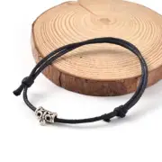 2 Cord Bracelets Adjustable with Attached Bail Bead - N270