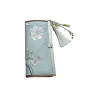Embroidery Wallet for Women Handmade Purse Vintage Pattern Clutch-HuaYe