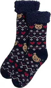 [YAMAMAY] Non-Slip Socks Chic Teddy for Women